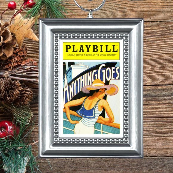 Anything Goes Broadway Musical Playbill Christmas Tree Ornament - Picture 1 of 3